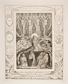 Constellation Prints: The Creation, from Illustrations of the Book of Job, 1825-26. Creator: William Blake