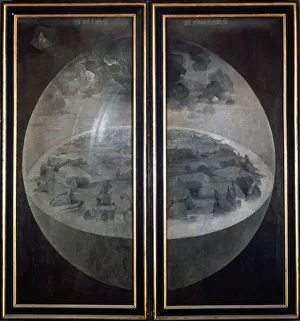 World Prints: The Creation of the World, closed doors of the triptych The Garden of Earthly Delights