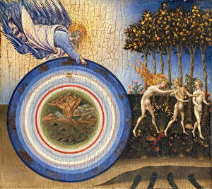 Garden Of Eden Gallery: The Creation of the World and the Expulsion from Paradise, 1445. Creator: Giovanni di Paolo