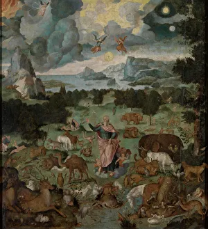 The Creation of the World and the Garden of Eden, 1560. Creator: Anon