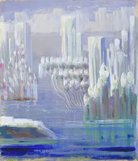 Tempera On Paper Prints: Creation of the World VI, 1906. Creator: Ciurlionis, Mikalojus Konstantinas (1875-1911)
