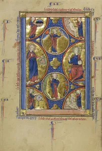 Book Of Psalms Prints: The Creation of the World; Wenceslaus Psalter, about 1250-1260. Creator: Unknown