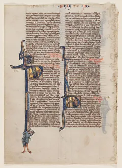 And Gold On Vellum Prints: Creator: William de Brailes (English, active c. 1230), circle or workshop of