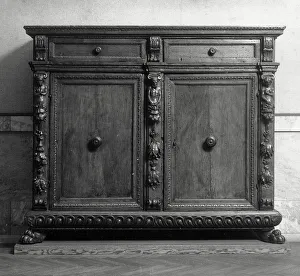 Furniture And Woodwork Prints: Credenza, 1550-1599. Creator: Unknown
