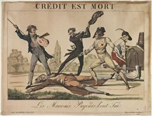 Credit est Mort (Credit is dead), Early 19th cen.. Artist: Anonymous