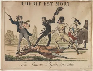 Credit est Mort (Credit is dead), Early 19th cen Artist: Anonymous