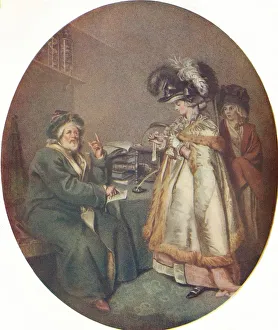 The Credulous Lady and Astrologer, 1786. Artists: John Raphael Smith, Peter Simon The Credulous Lady and Astrologer, 1786. Artists: John Raphael Smith, Peter Simon