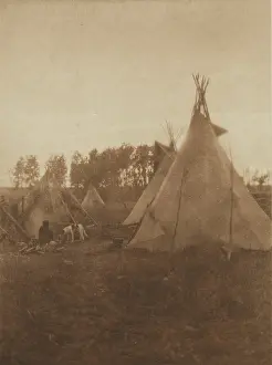 North American Prints: A Cree Camp, 1926. Creator: Edward Sheriff Curtis