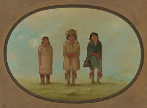 Creek Gallery: Three Creek Indians, 1861 / 1869. Creator: George Catlin
