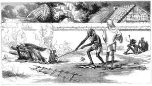 Cremation Prints: Cremation in Calcutta, India, 1882