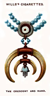 Lucky Charm Prints: The Crescent and Hand, 1923