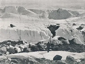 Crevasse Prints: Crevassed Ice at Entrance to Priestley Glacier, c1911, (1913). Artist: G Murray Levick