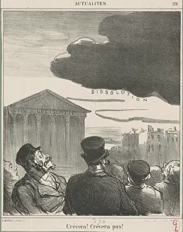 Storm Cloud Prints: Crevera! Crevera pas!, 1870. Creator: Honore Daumier