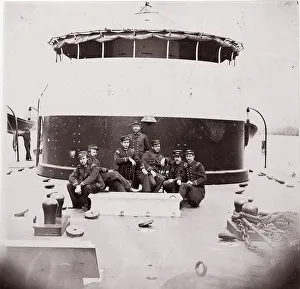 Brady Prints: [Crew of U. S. Monitor Saugus ]. Brady album, p. 172, 1861-65. Creator: Unknown