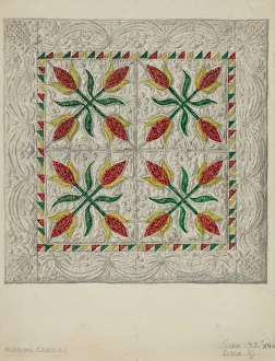 Crib Coverlet, 1935 / 1942. Creator: Marian Curtis Foster