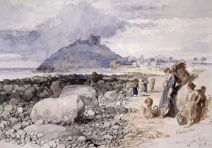Criccieth, Wales, 1850. Artist: Sir John Gilbert