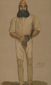 Leslie Ward Prints: Cricket, 1877. Creator: Sir Leslie Matthew Ward