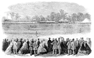 Cricketers Prints: Cricket-match at Melbourne between the All-England Eleven and Twenty-Two of Victoria