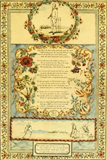 Cricket Prints: Cricket Song in Honour of Honest Baxter of Surrey, 1839, (1947). Creator: Unknown