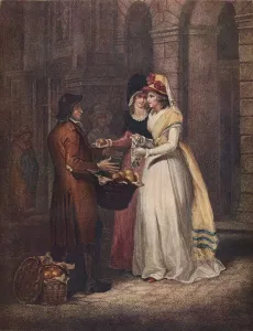 Francis Wheatley Prints: Cries of London, 3rd Plate, Sweet China Oranges, 1794, (1911)