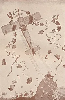More Crime in the Air, c1918 (1919). Artist: W Heath Robinson More Crime in the Air, c1918 (1919). Artist: W Heath Robinson