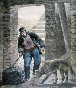 Horrible Gallery: A crime on the Rue Botzaris, Paris, 1892. Artist: F Meaulle