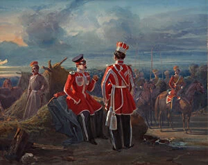 Imperial Guard Gallery: The Crimean Tatar Life Guard Squadron, c. 1850. Artist: Ladurner, Adolphe (1798-1856)