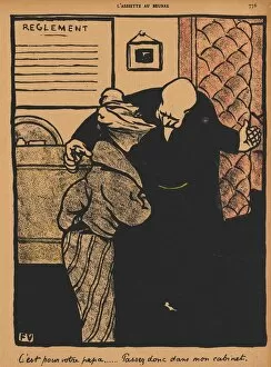 Crimes and Punishments XIX, 776: Its about your father, 1872. Creator: Felix Vallotton