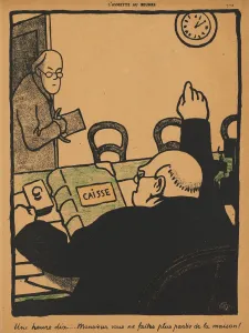 Crimes and Punishments XV, 772: Ten Past One, 1871. Creator: Felix Vallotton (French