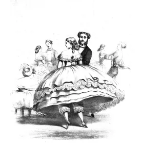 Crinoline in the Ball Room, c1859. Artist: CJ Culliford