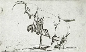 Les Gobbi Prints: Cripple with Cowl, c1616. Creator: Jacques Callot