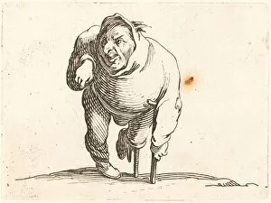 Amputee Collection: Cripple with Crutch and Wooden Leg, c. 1622. Creator: Jacques Callot