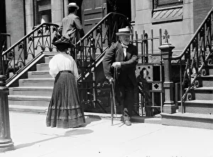 Relic Prints: Cripple going to pray at St. Anne relic