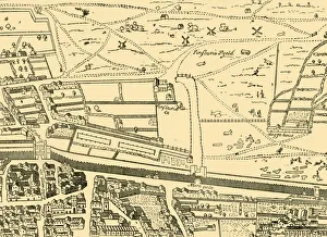 Street Plan Prints: Cripplegate and Neighbourhood, (c1872). Creator: Unknown