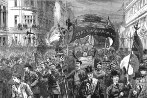 Protesters Prints: The Crisis in Ireland - The Procession in Royal Avenue on it's way to Ulster Hall