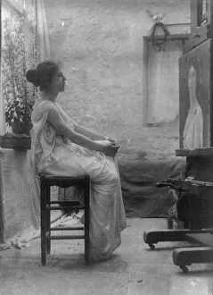 Art Critic Prints: The critic, n.d.. Creator: Frances Benjamin Johnston