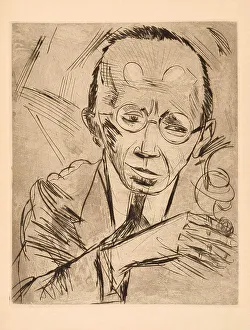 Pechstein Prints: The critic (Portrait of Paul Fechter (1880-1958)
