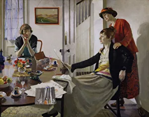 Cigarettes Gallery: The Critics, 1922 Creator: Harold C. Harvey