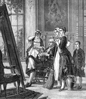 Livery Prints: The Critics, by Carl Hoff, 1871. Creator: Unknown