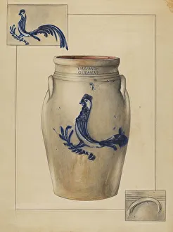 Taupe Prints: Crock, c. 1936. Creator: Anna Aloisi
