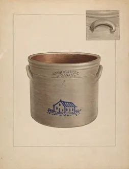 Fisk John Prints: Crock, c. 1937. Creator: John Fisk