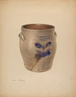 Aaron Fastovsky Prints: Crock, c. 1938. Creator: Aaron Fastovsky