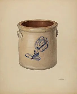 Wein Elsie Prints: Crock, c. 1938. Creator: Elsie Wein