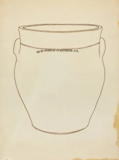 Delasser Yolande Prints: Crock, c. 1953. Creator: Yolande Delasser