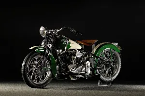 Crocker big tank V twin 1937. Artist: Simon Clay