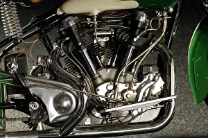 Crocker Big Tank V Twin 1937 Prints: Crocker big tank V twin 1937. Artist: Simon Clay