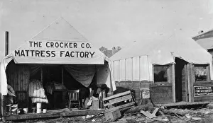 Mattress Prints: The Crocker Co. Mattress Factory, between c1900 and c1930. Creator: Unknown