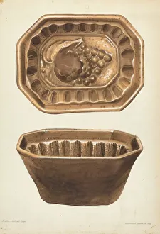 Sherman Prints: Crockery Mold, 1936. Creator: Howard H. Sherman