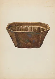 William Kieckhofel Prints: Crockery Mold, c. 1939. Creator: William Kieckhofel
