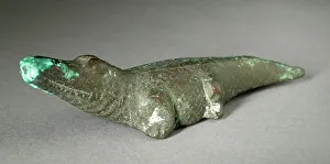 Roman Period Prints: Crocodile Figurine, Late Period-Roman Period (711 BCE-150 CE). Creator: Unknown